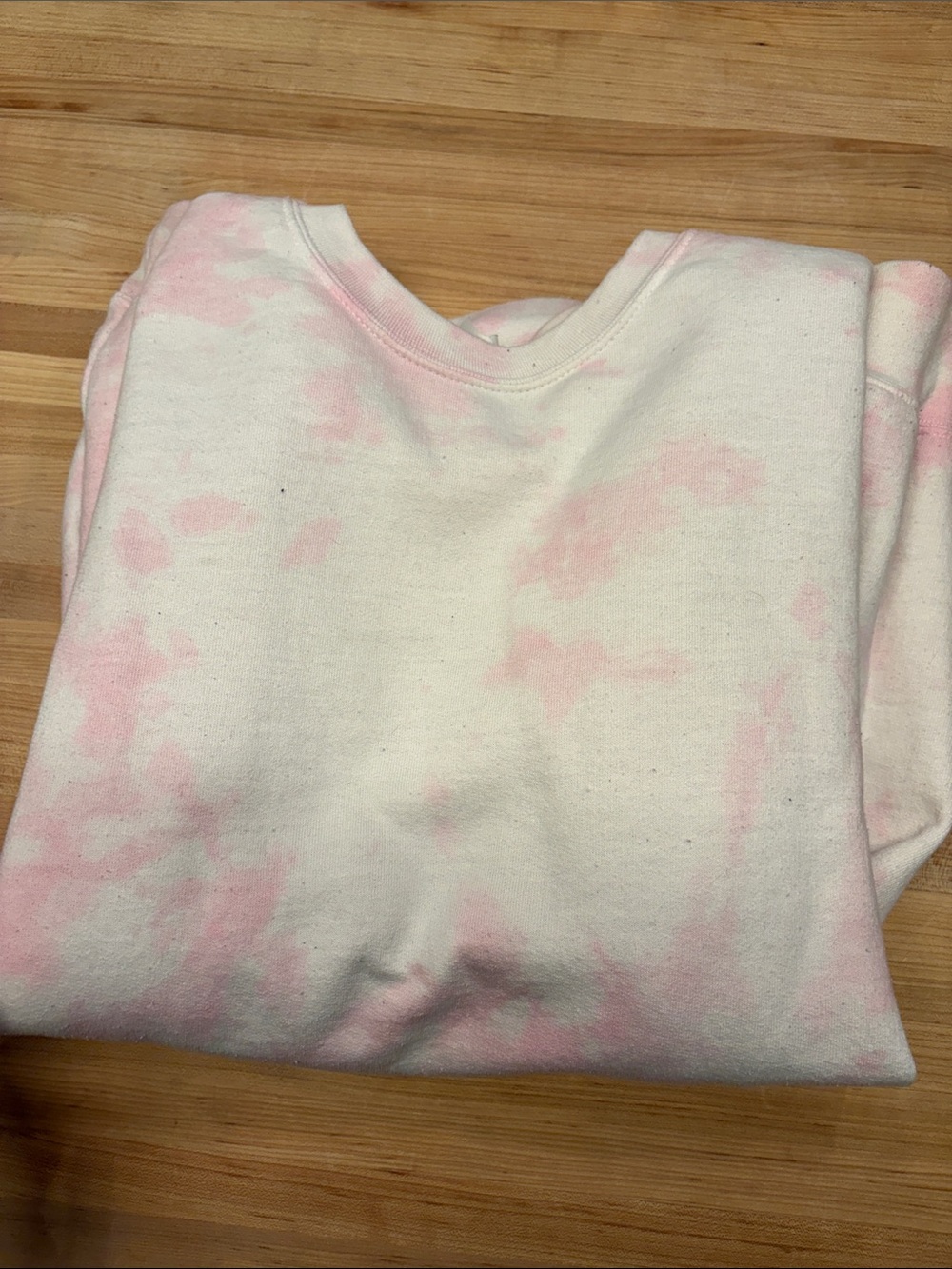 Pink Tie-Dye Crewneck Sweatshirt (self made during covid)